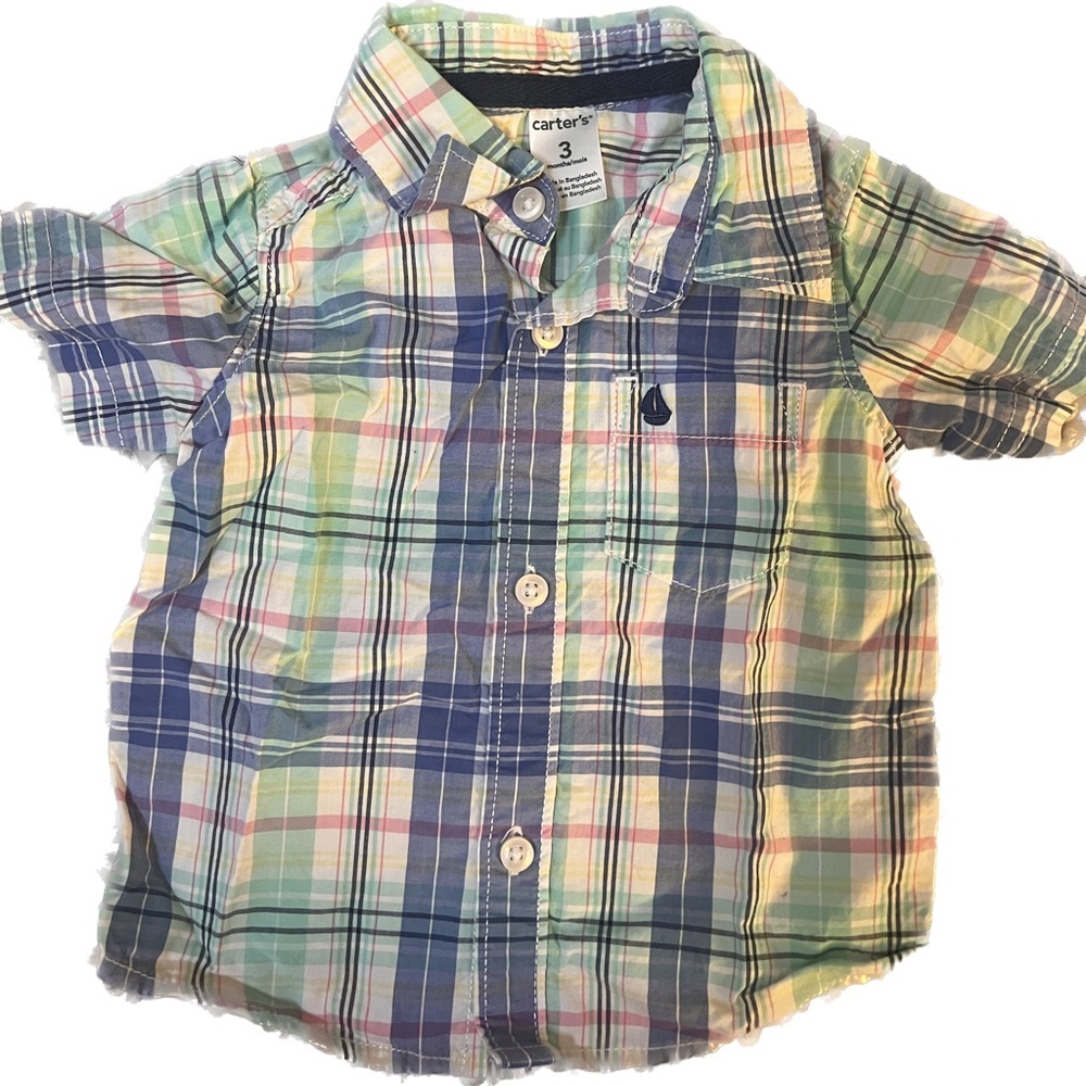 Carters Plaid Button-up Shirt